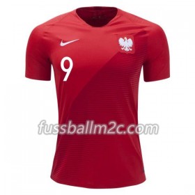 Fußballtrikots Polen Robert Lewandowski 9 Auswärts Trikotsatz WM 2018